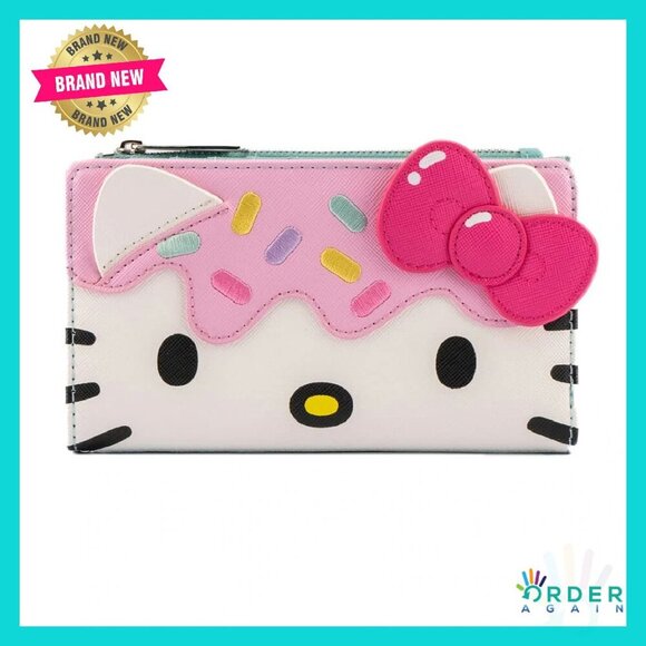 Handbags - Cute Cartoon Faux Leather Flap Wallet Card Slots Snap Closure